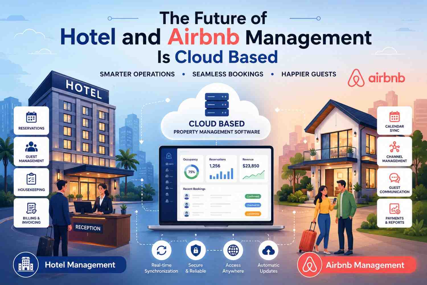 The Future of Hotel and Airbnb Management Is Cloud Based 